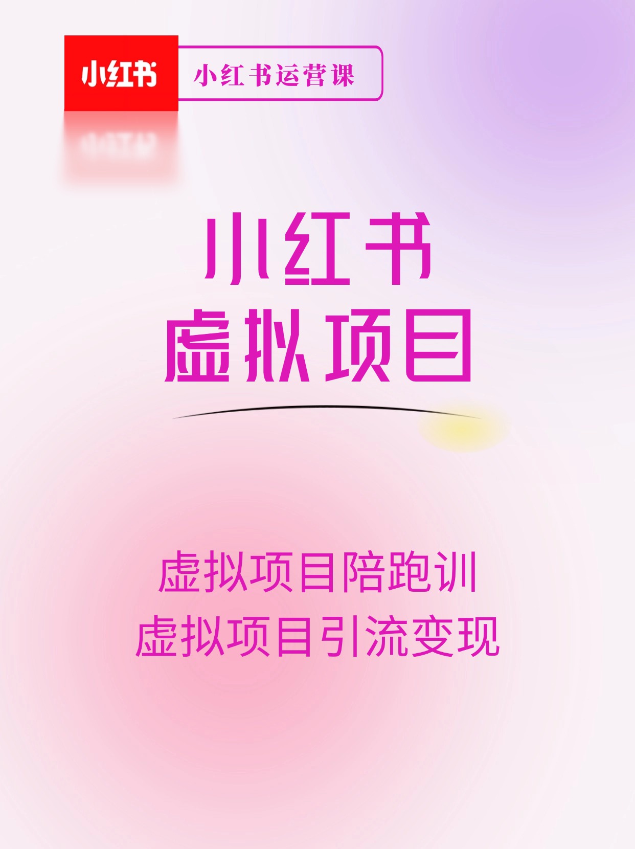 小红书虚拟项目陪跑训练营5期，幼教赛道等虚拟项目引流变现 (教程+资料)