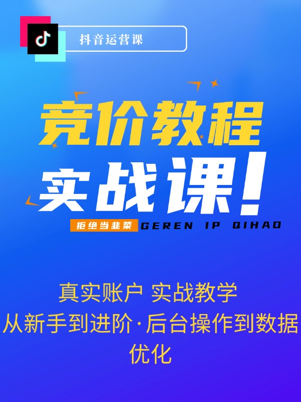 竞价教程：真实账户 实战教学 从新手到进阶·后台操作到数据优化