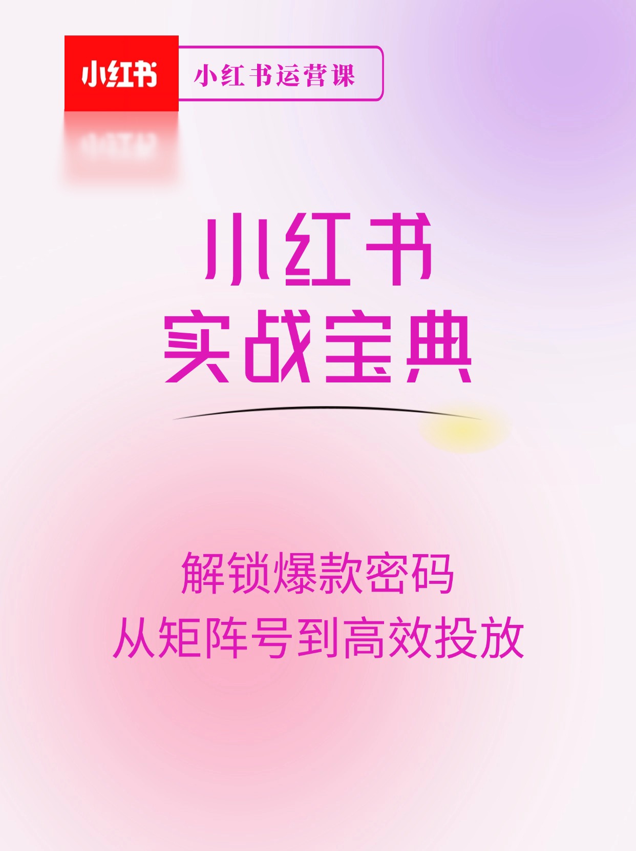 小红书实战宝典：解锁爆款密码，从矩阵号到高效投放